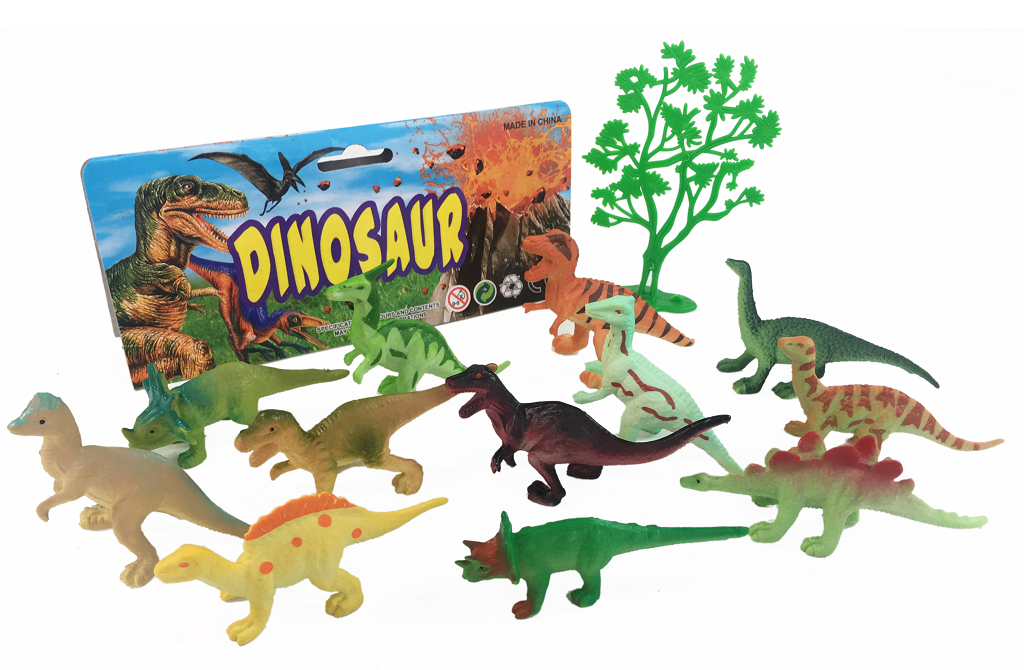 12PCS 3” Dinosaurs